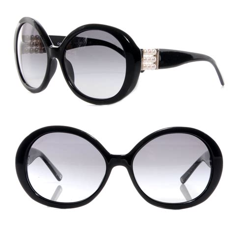 chanel sunglass pearl side|chanel sunglasses with leather sides.